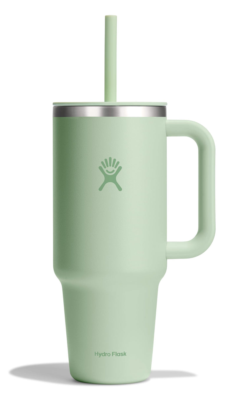 Hydro Flask Travel Tumbler with Handle Lid and Straw - Insulated Stainless Steel Water Bottle 840394200248