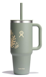 Hydro Flask Travel Tumbler with Handle Lid and Straw - Insulated Stainless Steel Water Bottle 840394200255