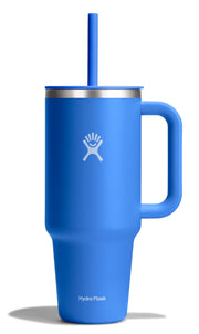 Hydro Flask Travel Tumbler with Handle Lid and Straw - Insulated Stainless Steel Water Bottle 840394202600
