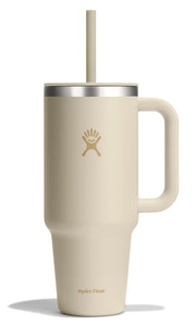 Hydro Flask Travel Tumbler with Handle Lid and Straw - Insulated Stainless Steel Water Bottle 840394202556