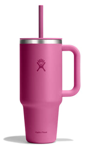 Hydro Flask Travel Tumbler with Handle Lid and Straw - Insulated Stainless Steel Water Bottle 840394200231