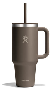 Hydro Flask Travel Tumbler with Handle Lid and Straw - Insulated Stainless Steel Water Bottle 840394202549