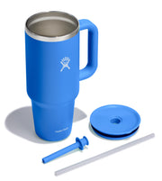 Hydro Flask Travel Tumbler with Handle Lid and Straw - Insulated Stainless Steel Water Bottle