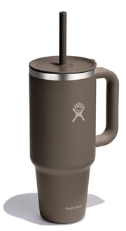 Hydro Flask Travel Tumbler with Handle Lid and Straw - Insulated Stainless Steel Water Bottle