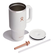 Hydro Flask Travel Tumbler with Handle Lid and Straw - Insulated Stainless Steel Water Bottle