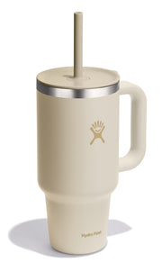 Hydro Flask Travel Tumbler with Handle Lid and Straw - Insulated Stainless Steel Water Bottle