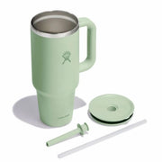 Hydro Flask Travel Tumbler with Handle Lid and Straw - Insulated Stainless Steel Water Bottle
