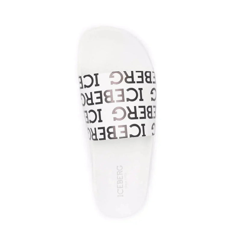 ICEBERG Logo Slippers Mens Shoes 8000000608901 Free Shipping Worldwide