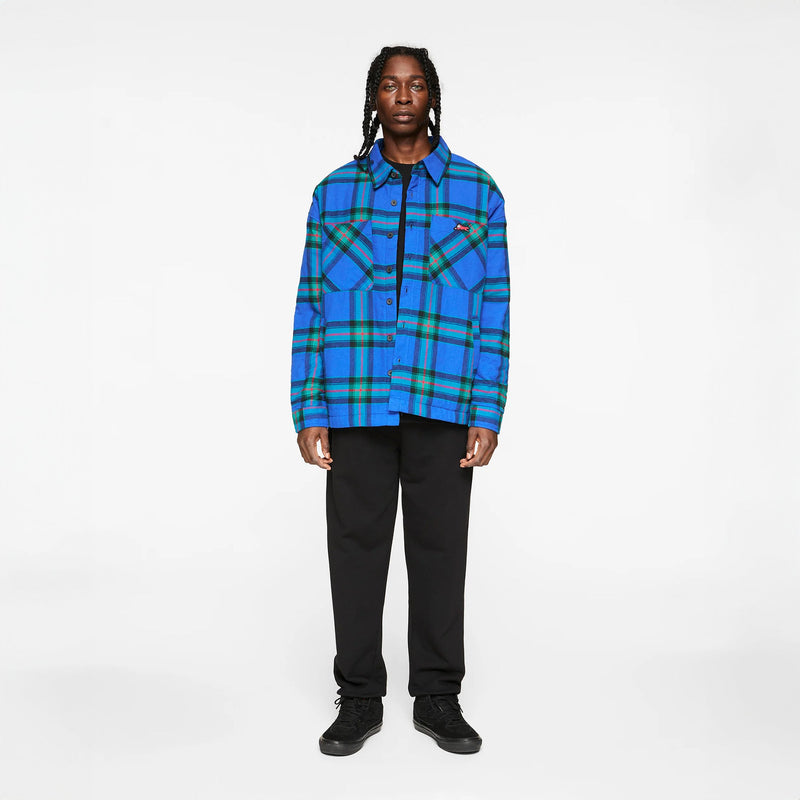 ICECREAM Big Boy Plaid Cotton Flannel Graphic Shacket at Nordstrom, Size Xx-Large