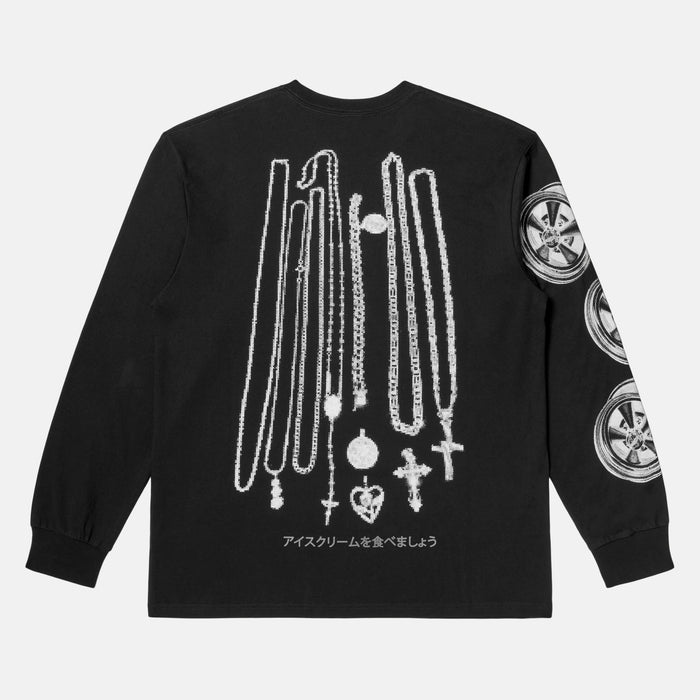 ICECREAM Pawn Shop Long-Sleeve Knit Tee Men’s T-Shirts 193034141013