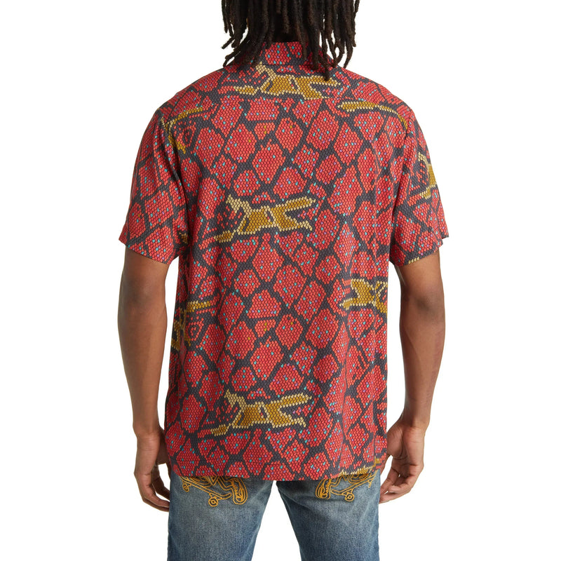 ICECREAM Reptile S/S Woven Shirt Men’s T-Shirts 193034097655 Free Shipping Worldwide