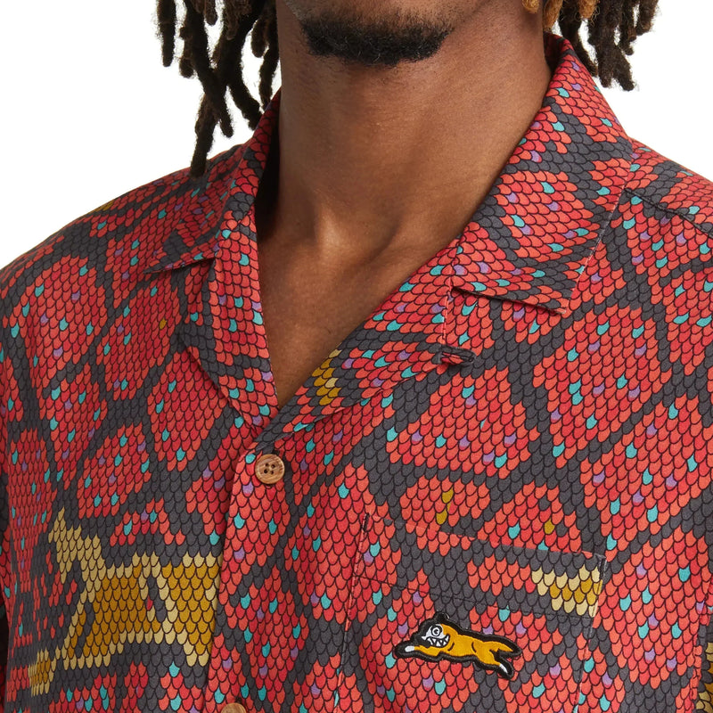 ICECREAM Reptile S/S Woven Shirt Men’s T-Shirts 193034097655 Free Shipping Worldwide