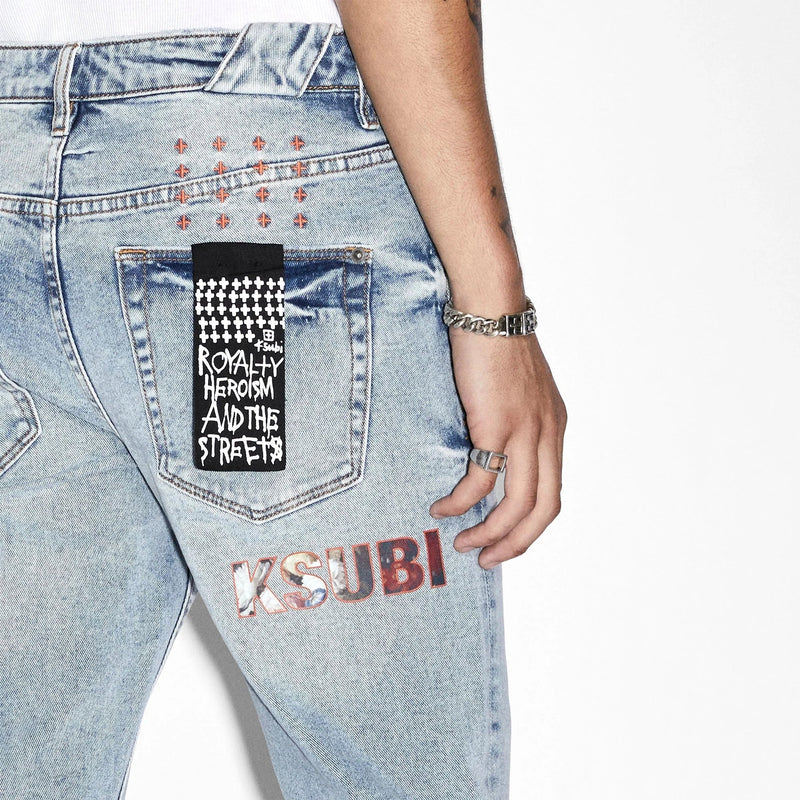 Ksubi Mens Chitch Ecology Jean Pants & Shorts KSUBI 9358214104795 Free Shipping Worldwide