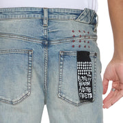 Ksubi Chitch Scatter Blue Jean Men’s Pants KSUBI