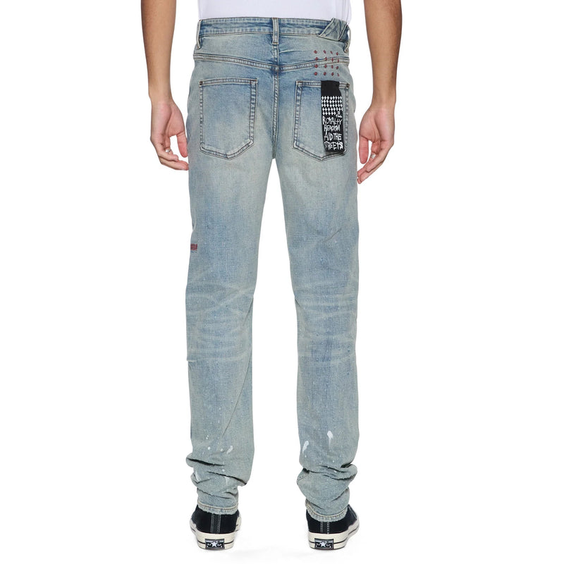 Ksubi Chitch Scatter Blue Jean Men’s Pants KSUBI