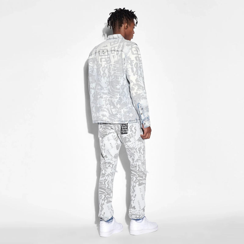 Ksubi Scorpio Kollage Icey L/S Shirt Men’s Shirts KSUBI 489368 Free Shipping Worldwide