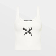 Ksubi Womens Imprint Cropped Arise Tank Tops KSUBI 9358214046798 Free Shipping Worldwide