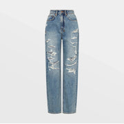 Ksubi Womens Playback Lifetime Dragged Jean Pants & Shorts KSUBI 9358214041076 Free Shipping Worldwide