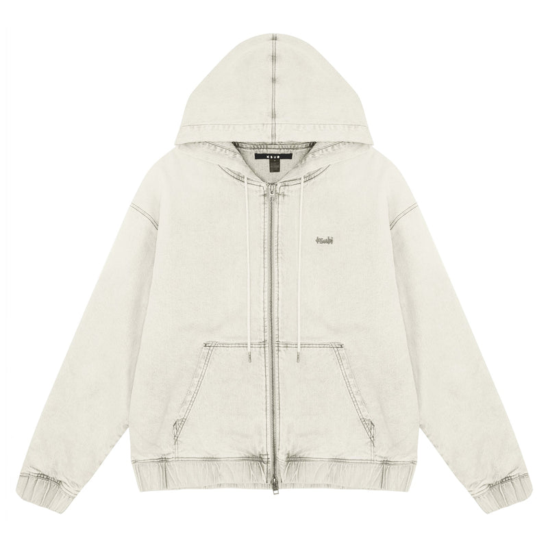 Ksubi Zipped Denim Hoodie Pluto Men’s Hoodies KSUBI 9358214214340