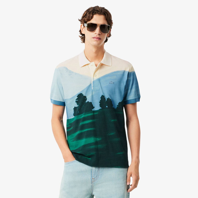 Lacoste Men’s Classic Fit Printed Petit Piqué Polo Shirts
