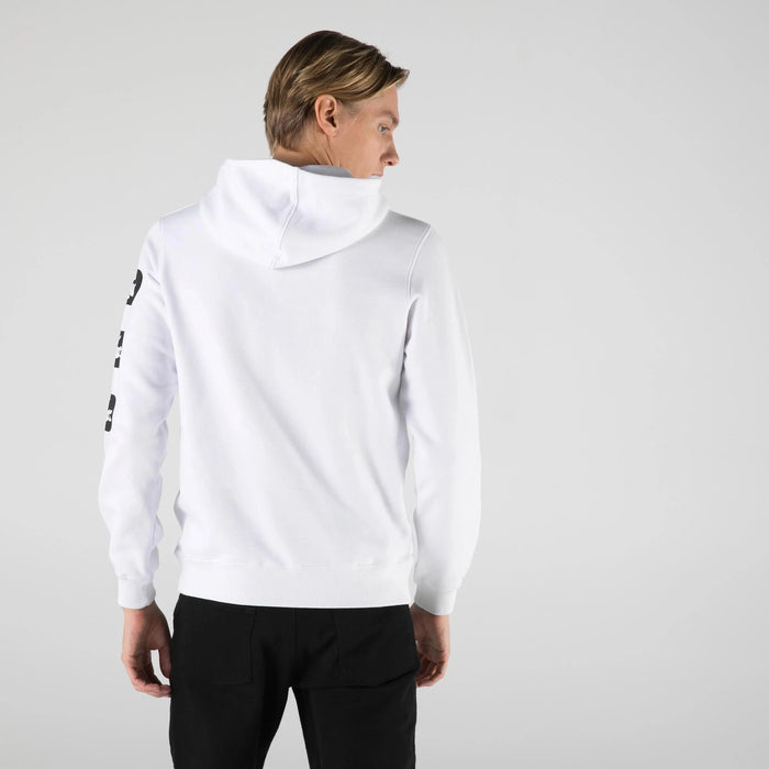 Lacoste Mens Hooded Print Sleeve Fleece Sweatshirt