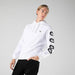 Lacoste Mens Hooded Print Sleeve Fleece Sweatshirt Hoodies 194951252400 Free Shipping Worldwide