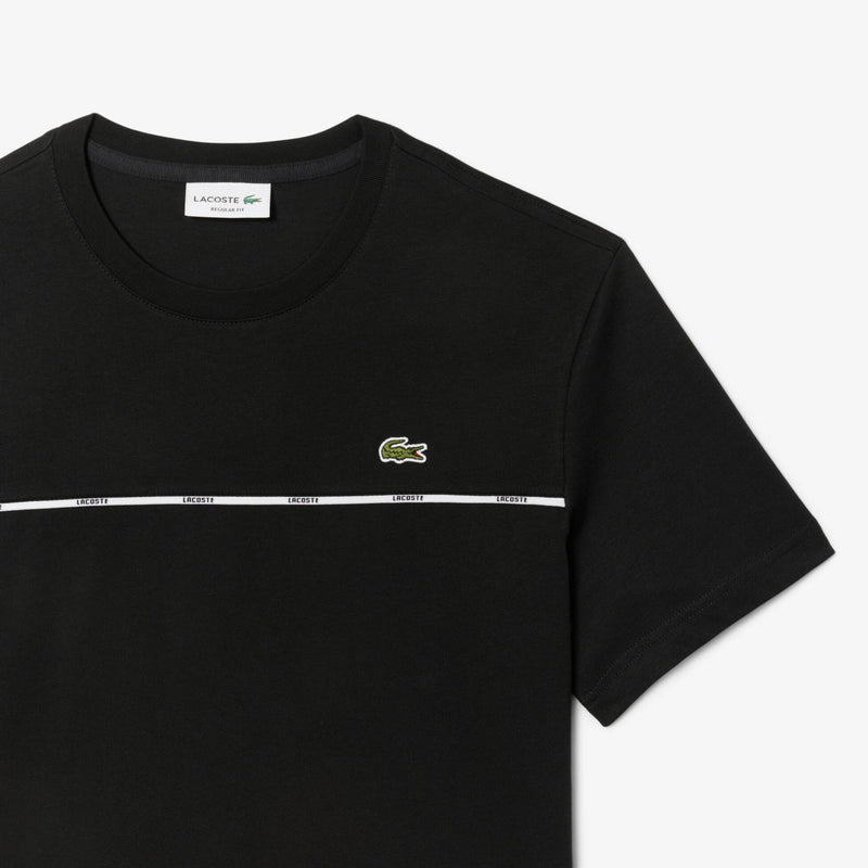 Lacoste Men’s Logo Trim Cotton Jersey T Shirt Shirts