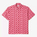 Lacoste Mens Short Sleeve Vintage Print Shirt Shirts 195750352834 Free Shipping Worldwide
