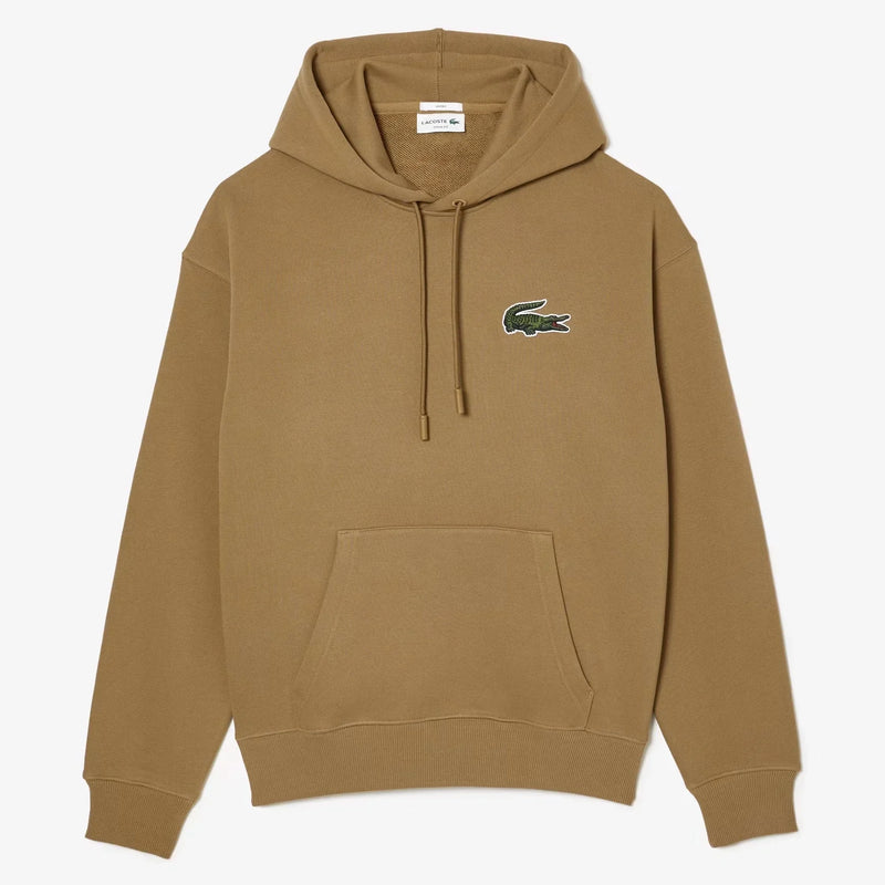 Lacoste Unisex Loose Fit Organic Cotton Hoodie Men’s Hoodies 195750647701 Free Shipping Worldwide