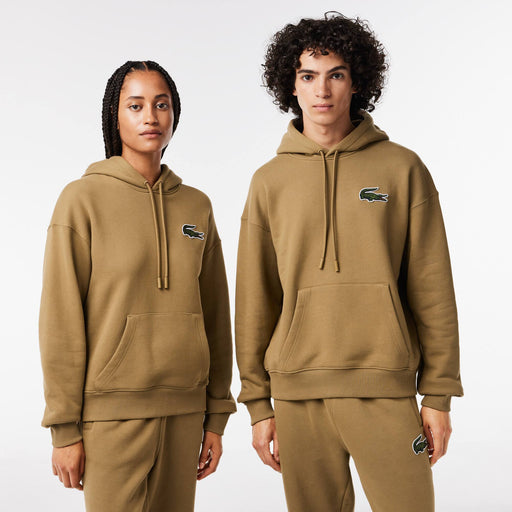 Lacoste Unisex Loose Fit Organic Cotton Hoodie Men’s Hoodies 195750647701 Free Shipping Worldwide