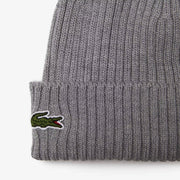 Lacoste Unisex Ribbed Wool Beanie Hats 195750118270 Free Shipping Worldwide