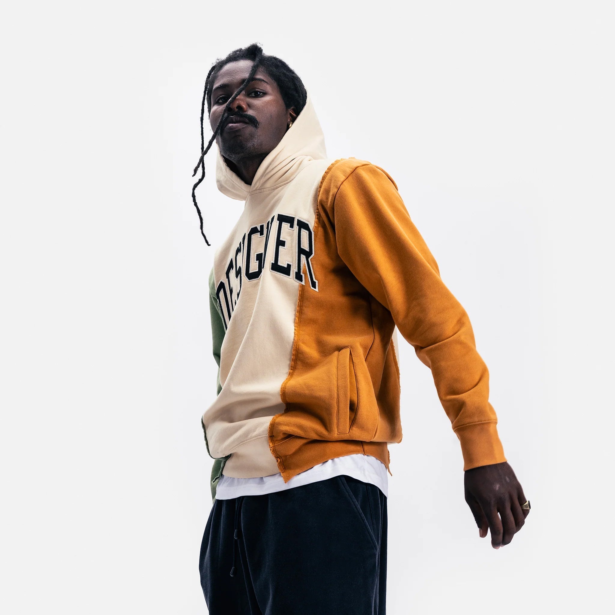 Metro Fusion - Market Designer Panel Hoodie - Men's Hoodies