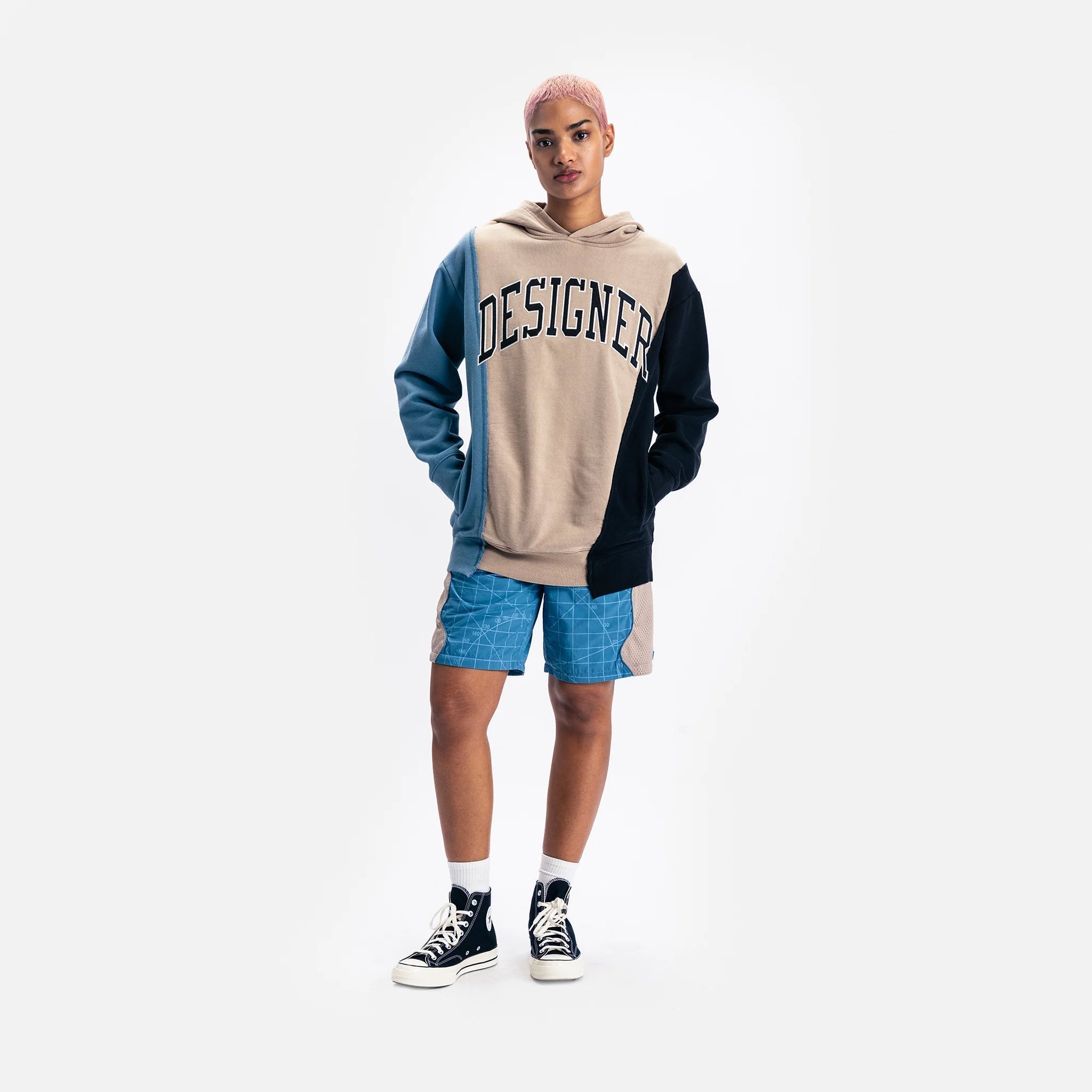 Metro Fusion - Market Designer Panel Hoodie - Men's Hoodies