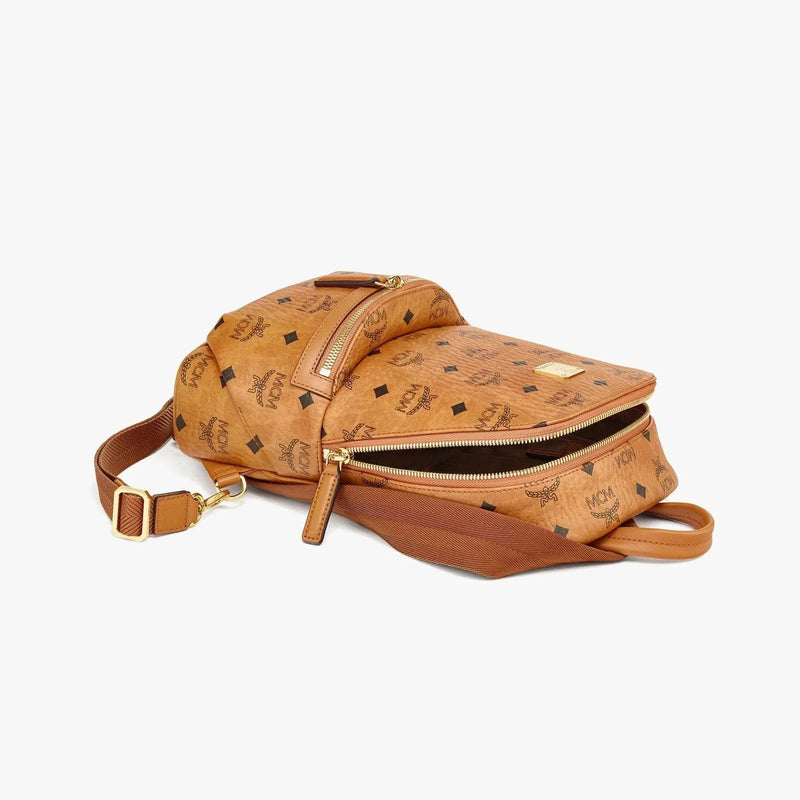 MCM Aren Sling Bag in Visetos Backpacks 8809675915297 Free Shipping Worldwide