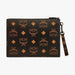 MCM Aren Wristlet Zip Pouch in Maxi Visetos Unisex Handbags 8809865501507 Free Shipping Worldwide