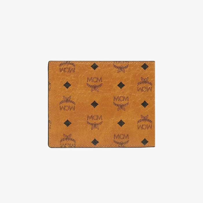 MCM Bifold Wallet in Visetos Original Mens Wallets 8809675901368 Free Shipping Worldwide