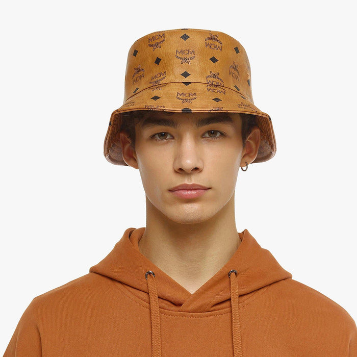 MCM Bucket Hat in Visetos Mens Hats 8809735041706 Free Shipping Worldwide