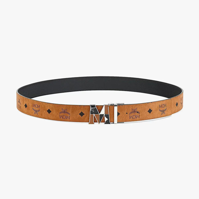 MCM Claus Epoxy M Reversible Belt 1.5” in Visetos Belts 8809735046541 Free Shipping Worldwide