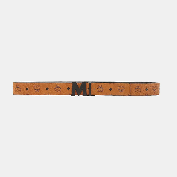 MCM Claus M Reversible Belt 1.75” in Visetos Mens Belts 8809675891669 Free Shipping Worldwide