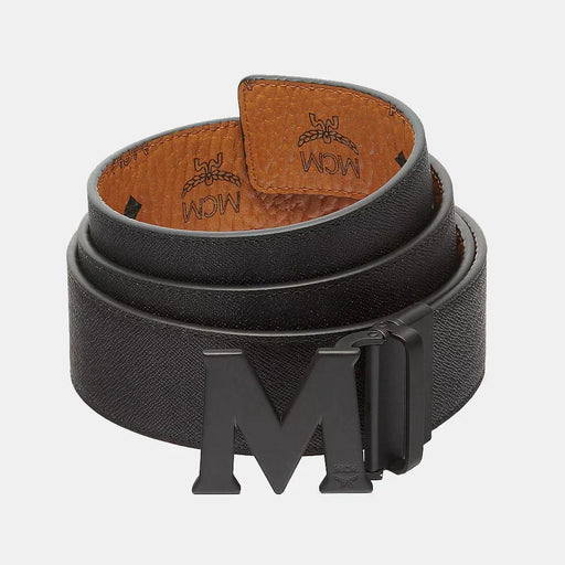MCM Claus M Reversible Belt 1.75” in Visetos Mens Belts 8809675891669 Free Shipping Worldwide