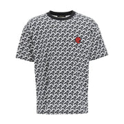 MCM Mens Geometric Print Crew Neck T-Shirt Tees 8809735049535 Free Shipping Worldwide