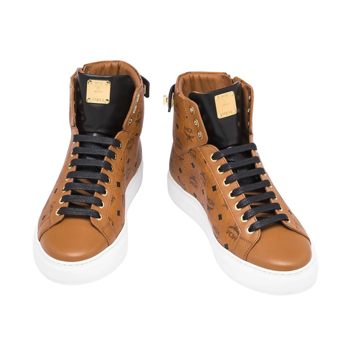 MCM Mens Classic High-Top Sneakers in Visetos Shoes 46985264 Free Shipping Worldwide