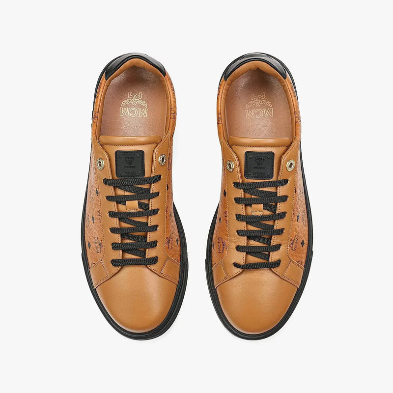 MCM Mens Color Block Terrain Lo Sneakers in Visetos Shoes 8809735045032 Free Shipping Worldwide