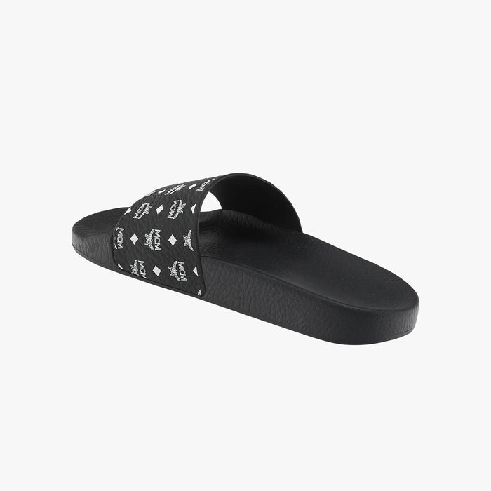 MCM All-Over Logo Printed Slides Mens 8809735071895 Free Shipping Worldwide