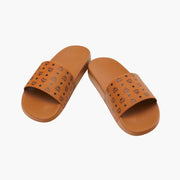 MCM Mens Monogram Print Rubber Slides 8809735071895 Free Shipping Worldwide