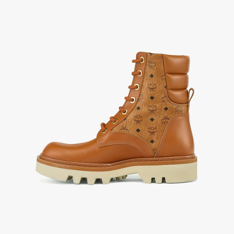 MCM Mens Visetos Boots in Calf Leather Shoes 8809735117531 Free Shipping Worldwide