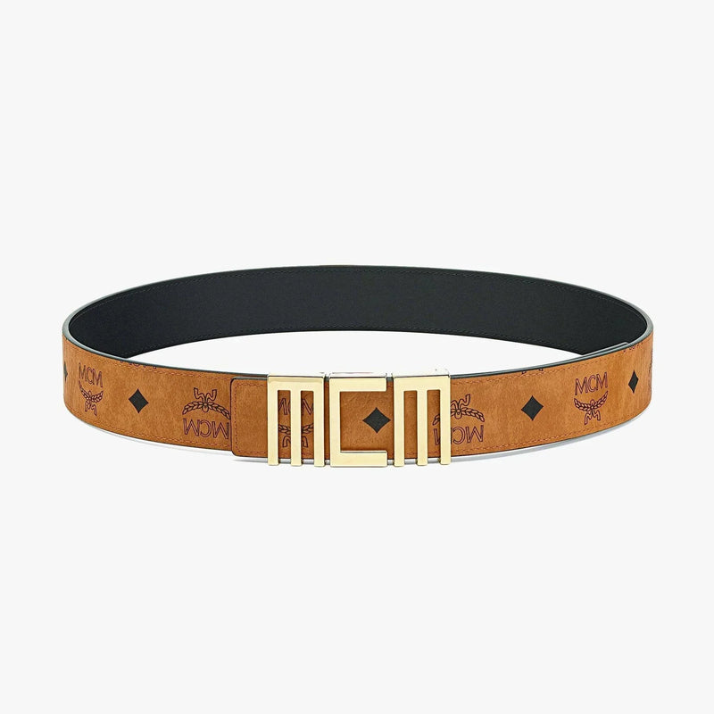 MCM Tech Belt 1.5 in Visetos Mens Belts 8809735046442 Free Shipping Worldwide