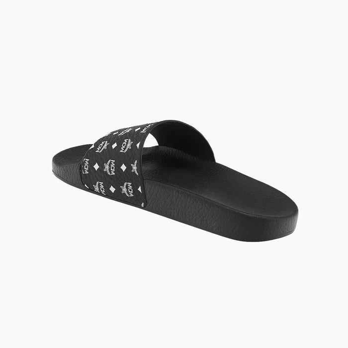MCM Womens Monogram Print Rubber Slides Shoes 8809735071468 Free Shipping Worldwide