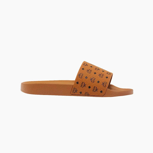 MCM Womens Monogram Print Rubber Slides Shoes 8809735071468 Free Shipping Worldwide