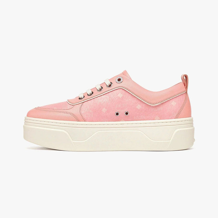 MCM Womens Skyward Platform Sneakers in Visetos Mens Shoes 8809735123501 Free Shipping Worldwide